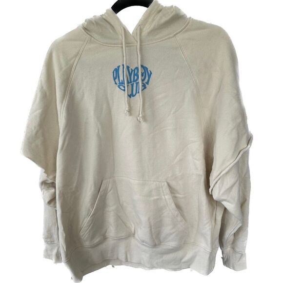 Playboy By Pacsun Club Layered Pullover Drawstring Hoodie Sweatshirt Leisure S - Picture 5 of 12